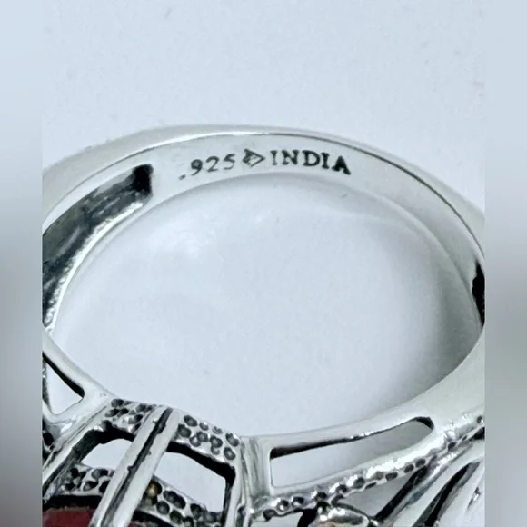 Silpada Red and Silver Ring - Picture 9 of 14